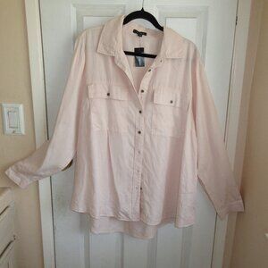 Lane Bryant Soft long sleeve button down shirt size 18/20 New